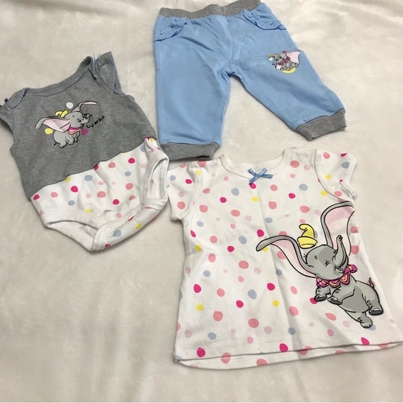 Disney’s Dumbo 3 piece girls outfit size 9 months - Picture 4 of 11